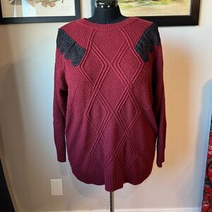 4 for $20 Lane Bryant sweater with lace